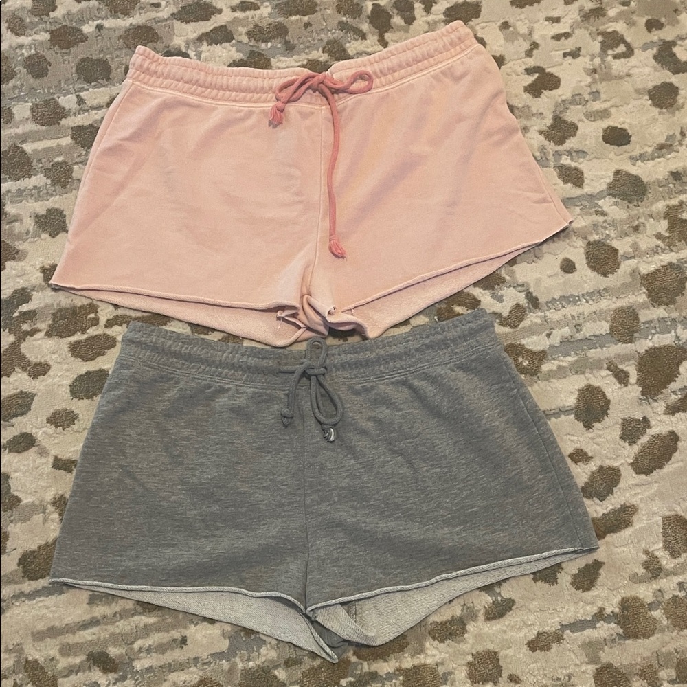 Forever 21 Blush and Grey Lounge Shorts Bundle